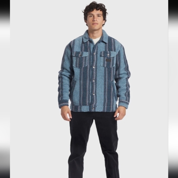 NWT Quicksilver Sherpa Fleece Overshirt men's size XL - Picture 9 of 11